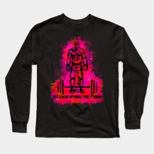 The calm Before The Storm (male_pink) Long Sleeve T-Shirt